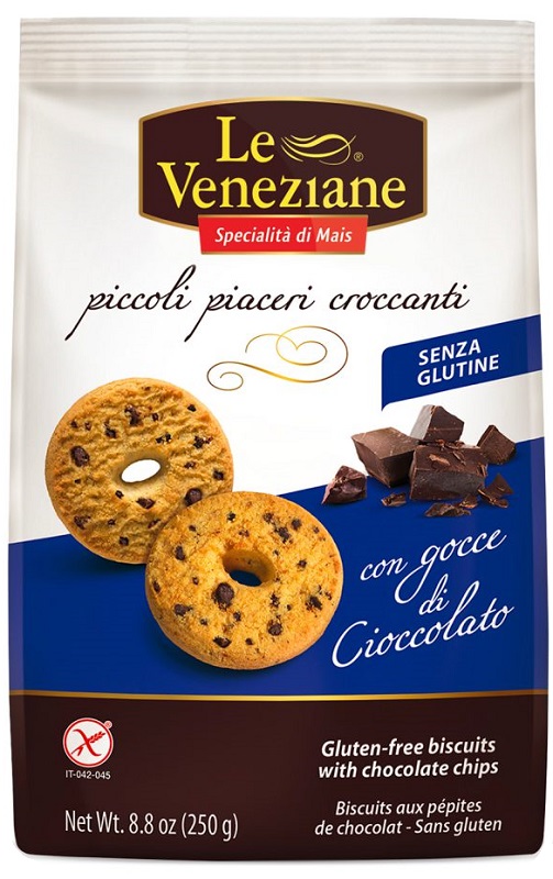 LE VENEZIANE BISCOTTI GOCCE DI CIOCCOLATO 250 G - Luckyfarma.it