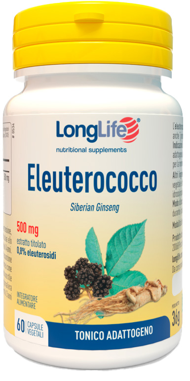 LONGLIFE ELEUTEROCOCCO 0,8% 60 CAPSULE 500MG - Luckyfarma.it