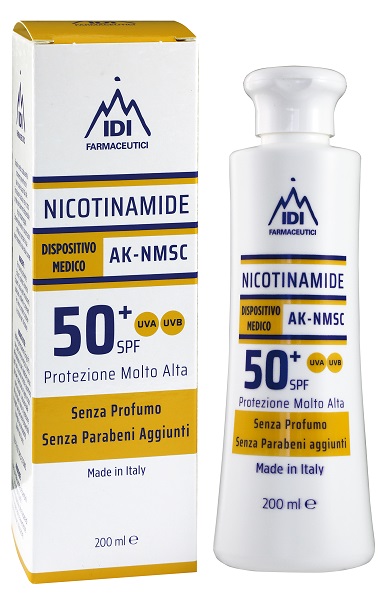 NICOTINAMIDE AK-NMSC 50+SPF PROTEZIONE MOLTO ALTA 200 ML - Luckyfarma.it