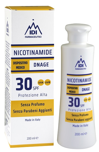 NICOTINAMIDE DNAGE 30SPF PROTEZIONE ALTA 200 ML - Luckyfarma.it