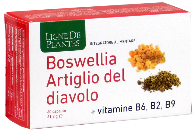 BOSWELLIA ARTIGLIO DIAVOLO VITAMINE B2 B6 B9 60 CAPSULE - Luckyfarma.it