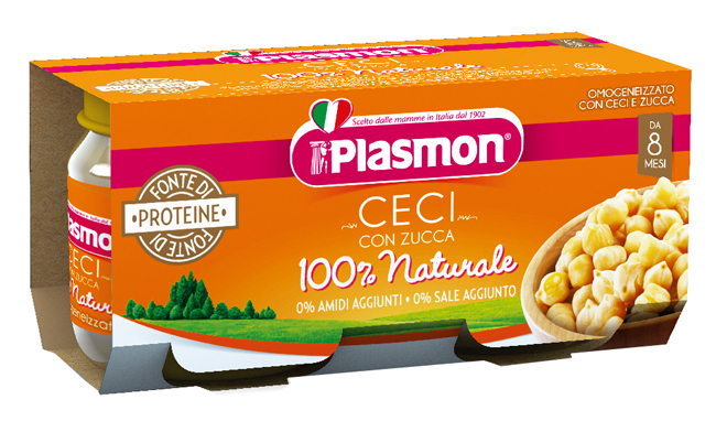 PLASMON OMOGENEIZZATO CECI/ZUCCA 2 X 80 G - Luckyfarma.it