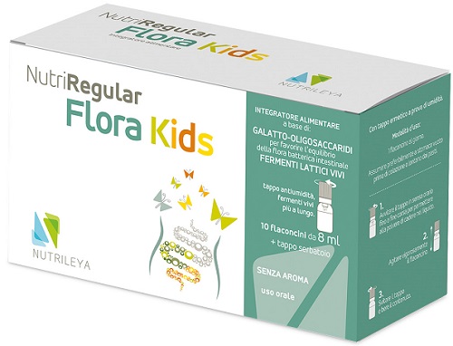 NUTRIREGULAR FLORA KIDS 10 FLACONCINI - Luckyfarma.it