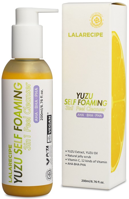 LALARECIPE YUZU SELF FOAM 3IN1 PEEL CLEANSER 200 ML - Luckyfarma.it