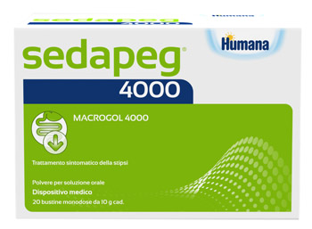 SEDAPEG 4000 20 BUSTINE MONODOSE X 10G HUMANA - Luckyfarma.it