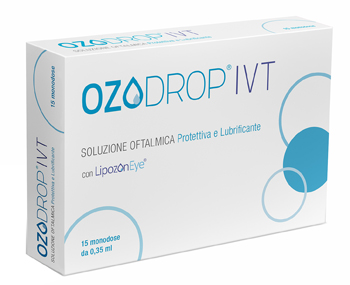 OZODROP IVT SOLUZIONE OFTALMICA BASE DI OLIO OZONIZZATO IN FOSFOLIPIDI 15 FLACONCINI MONODOSE DA 0,35 ML - Luckyfarma.it
