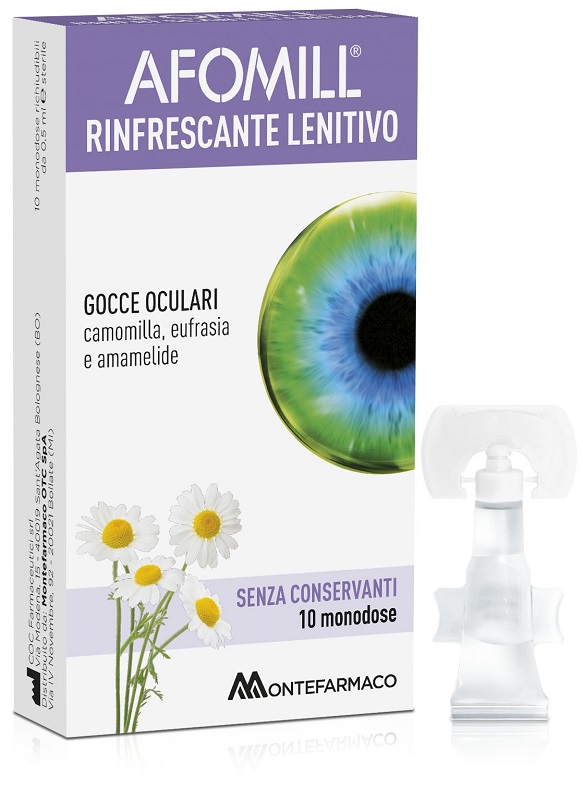 AFOMILL RINFRESCANTE SENZA CONSERVANTI 10 FIALE DA 0,5 ML - Luckyfarma.it