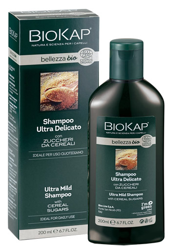 BIOKAP BELLEZZA BIO SHAMPOO ULTRA DELICATO COSMOS ECOCERT 200 ML - Luckyfarma.it