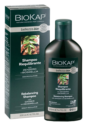 BIOKAP BELLEZZA BIO SHAMPOO RIEQUILIBRANTE COSMOS ECOCERT 200 ML - Luckyfarma.it