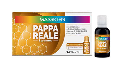 MASSIGEN PAPPA REALE 10 FLACONI DA 25 ML - Luckyfarma.it