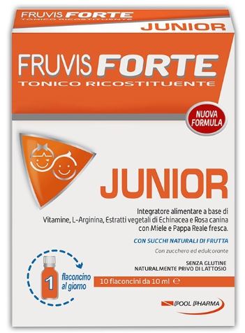 FRUVIS FORTE JUNIOR 10 FLACONCINI DA 10 ML - Luckyfarma.it
