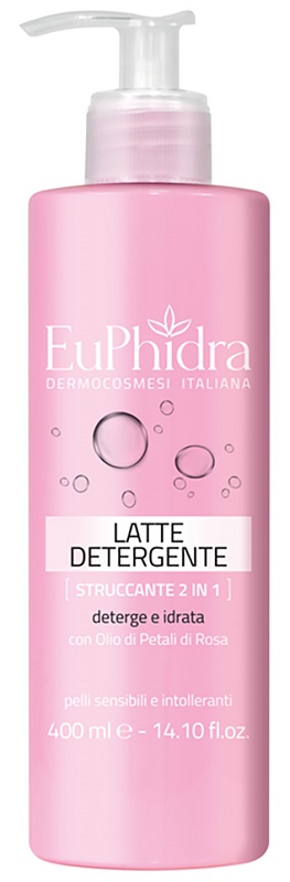 EUPHIDRA LATTE DETERGENTE STRUCCANTE 2IN1 400 ML - Luckyfarma.it