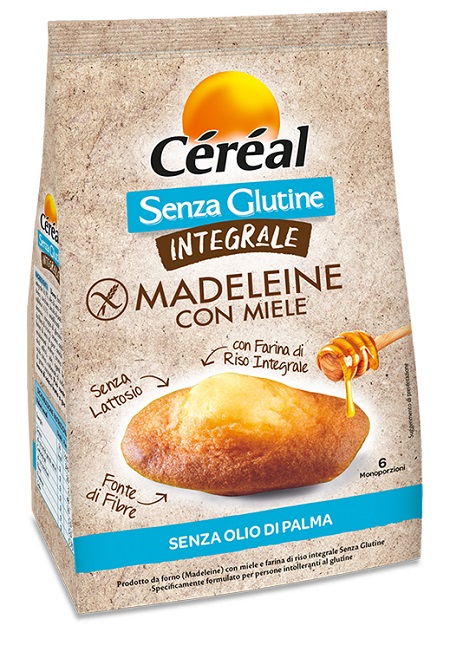 CEREAL SENZA GLUTINE INTEGRALE MADELEINE CON MIELE 170 G - Luckyfarma.it