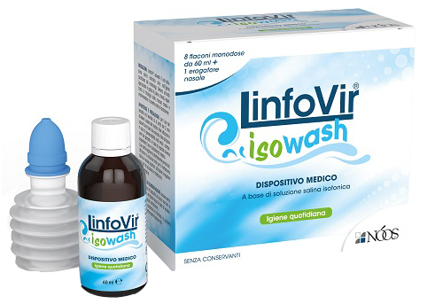 SOLUZIONE SALINA ISOTONICA LINFOVIR ISOWASH 8 FLACONI DA 60 ML - Luckyfarma.it