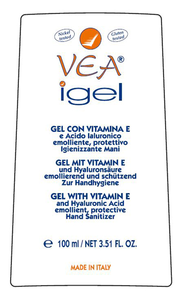 VEA IGEL GEL MANI IGIENIZZANTE VITAMINA E ACIDO IALURONICO 100 ML - Luckyfarma.it