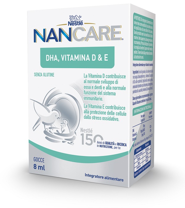 NESTLE' NANCARE DHA VITAMINA D&E GOCCE 8 ML - Luckyfarma.it