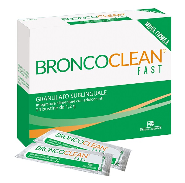 BRONCOCLEAN FAST GRANULATO SUBLINGUALE 24 BUSTINE - Luckyfarma.it