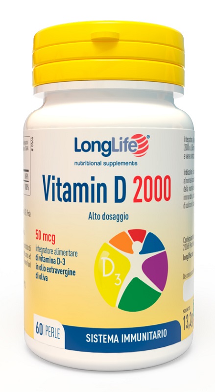 LONGLIFE VITAMIN D 2000 UI 60 PERLE - Luckyfarma.it