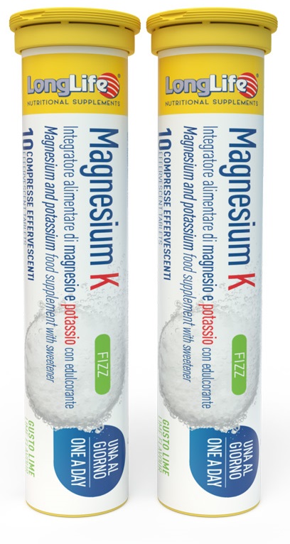 LONGLIFE MAGNESIUM K FIZZ 20 COMPRESSE EFFERVESCENTI - Luckyfarma.it