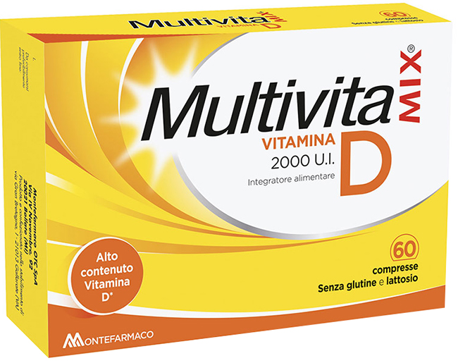 MULTIVITAMIX VITAMINA D 2000 UI 60 COMPRESSE - Luckyfarma.it