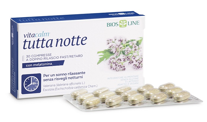 VITACALM TUTTA NOTTE CON MELATONINA 30 COMPRESSE - Luckyfarma.it