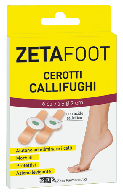 ZETAFOOT CEROTTO CALLIFUGO DISCHETTO CENTRALE CON ASTUCCIO 6 PEZZI - Luckyfarma.it