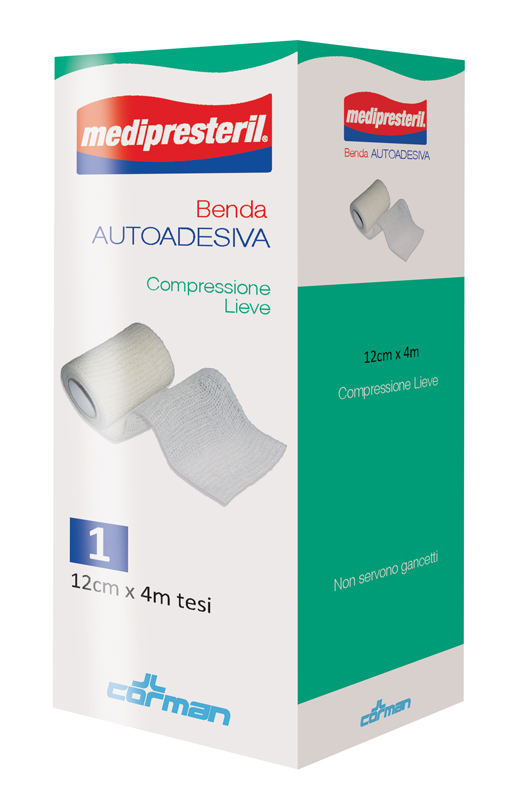 MEDIPRESTERIL BENDA AUTOADESIVA 12X400 CM 1 PEZZO - Luckyfarma.it