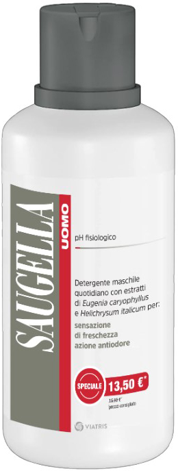 SAUGELLA UOMO DETERGENTE 500 ML TAGLIO PREZZO - Luckyfarma.it