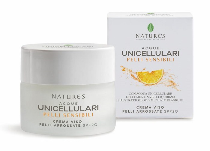 NATURE'S ACQUE UNICELLULARI CREMA VISO PELLI ARROSSATE SPF20 50 ML - Luckyfarma.it