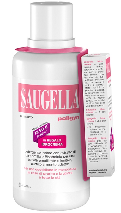 SAUGELLA POLIGYN 500ML + SAUGELLA IDROCREMA 10ML IN REGALO - Luckyfarma.it
