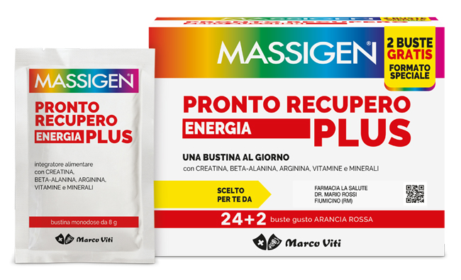 MASSIGEN PRONTO RECUPERO ENERGIA PLUS 24 BUSTINE + 2 BUSTINE - Luckyfarma.it