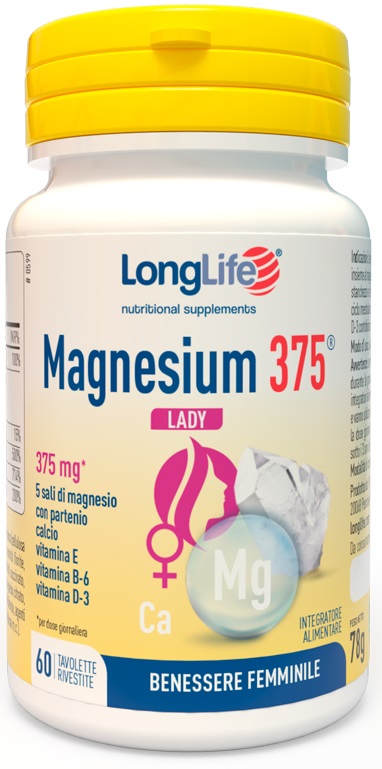 LONGLIFE MAGNESIUM 375 LADY 60 TAVOLETTE - Luckyfarma.it