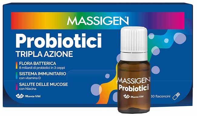 MASSIGEN PROBIOTICI 10 FLACONCINI X 8 ML - Luckyfarma.it