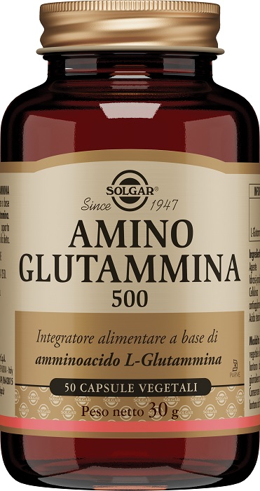 AMINO GLUTAMMINA 500 50 CAPSULE VEGETALI - Luckyfarma.it