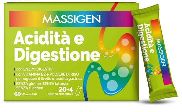 MASSIGEN ACIDITA' E DIGESTIONE 24 STICKPACK - Luckyfarma.it