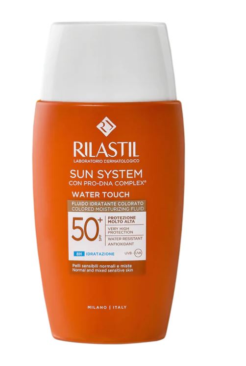 RILASTIL SUN SYSTEM WATER TOUCH COLOR FLUIDO SPF50+ 50 ML - Luckyfarma.it