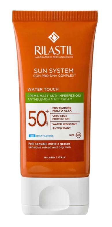 RILASTIL SUN SYSTEM WATER TOUCH MAT CREMA SPF50+ 50 ML - Luckyfarma.it