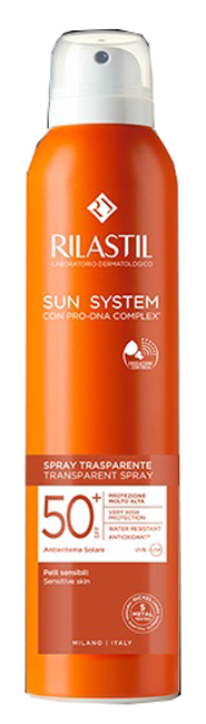 RILASTIL SUN SYSTEM TRASPARENT SPRAY SPF50+ 200 ML - Luckyfarma.it