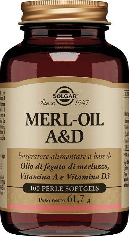 MERL OIL A&D 100 PERLE SOFTGEL - Luckyfarma.it