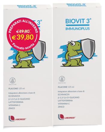 BIOVIT 3 IMMUNOPLUS MULTIPACK 125 ML X 2 - Luckyfarma.it