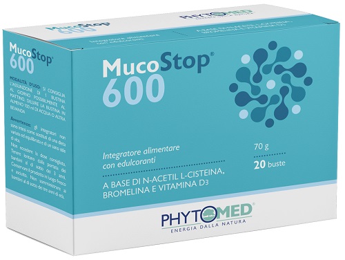 MUCOSTOP 600MG 20 BUSTINE DA 3,5 G - Luckyfarma.it