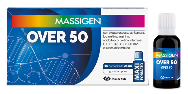MASSIGEN OVER 50 10 FLACONI DA 25 ML - Luckyfarma.it