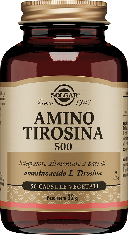 AMINO TIROSINA 500 50 CAPSULE VEGETALI - Luckyfarma.it
