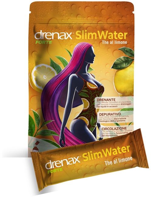 DRENAX FORTE SLIM WATER THE AL LIMONE 24 BUSTINE GRANULATI EFFERVESCENTI - Luckyfarma.it