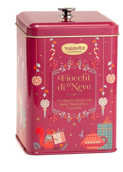 NEAVITA INFUSO FIOCCHI DI NEVE FILTROSCRIGNO IN BISCOTTIERA NATALE 15 FILTRI DA 3,5 G - Luckyfarma.it
