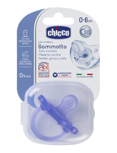 CHICCO GOMMOTTO IN SILICONE COLOR 0-6 MESI 1 PEZZO - Luckyfarma.it