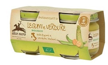OMOGENEIZZATO LEGUMI E VERDURE BABY FOOD BIO 2 X 80 G - Luckyfarma.it