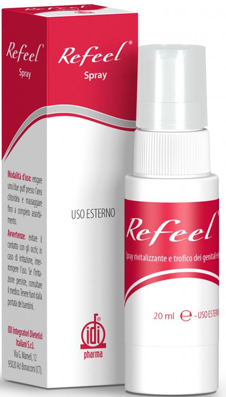 REFEEL SPRAY RIVITALIZZANTE E TROFICO DEI GENITALI ESTERNI FEMMINILI 20 ML - Luckyfarma.it