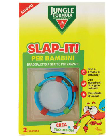 JUNGLE FORMULA SLAP-IT BRACCIALETTO ANTI-ZANZARE PER BAMBINI+ 2 RICARICHE - Luckyfarma.it