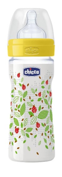 CHICCO BIBERON WELL BEING IN POLIPROPILENE UNISEX DA 250 ML MEDIUM SILICONE ITA - Luckyfarma.it